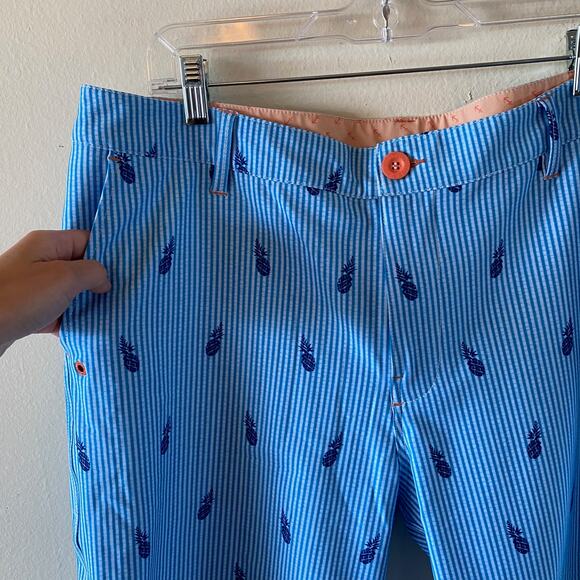 Sperry blue pineapple swim and boat shorts size 38 - Picture 3 of 6